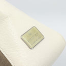 GUCCI GG Canvas Shoulder Bag Beige Silver 001 3766 Auth BA14143-17