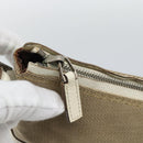 GUCCI GG Canvas Shoulder Bag Beige Silver 001 3766 Auth BA14143-10