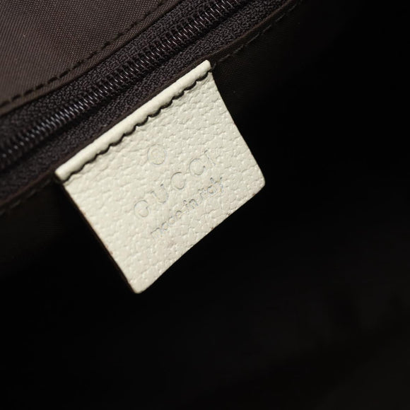 GUCCI GG Canvas Shoulder Bag Beige Silver 001 3766 Auth BA14143