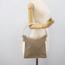 GUCCI GG Canvas Shoulder Bag Beige Silver 001 3766 Auth BA14143-23