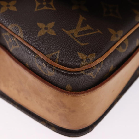 LOUIS VUITTON Monogram Cartouchiere MM Shoulder Bag M51253 LV Auth BA14145A