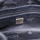 MCM Purse Shoulder Bag Leather Black Gold Auth BA14146A-15