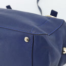 Chloe Bridget Hand Bag Leather 2way Blue Gold Tone Auth BA14147-15