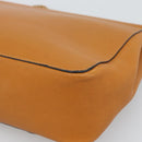 Chloe Elsie Chain Shoulder Bag Leather Brown Gold Tone Auth BA14148V-12