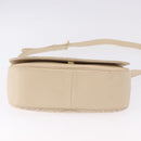 VALENTINO Shoulder Bag Leather 2way Ivory Gold Auth BA14149V-5