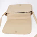 VALENTINO Shoulder Bag Leather 2way Ivory Gold Auth BA14149V-19