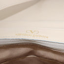 VALENTINO Shoulder Bag Leather 2way Ivory Gold Auth BA14149V-20