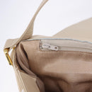 VALENTINO Shoulder Bag Leather 2way Ivory Gold Auth BA14149V-23