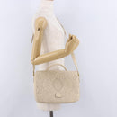 VALENTINO Shoulder Bag Leather 2way Ivory Gold Auth BA14149V-25