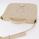VALENTINO Shoulder Bag Leather 2way Ivory Gold Auth BA14149V-6