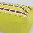 Miu Miu Shoulder Bag Leather LIme Green Gold Auth BA14150-14