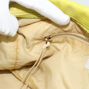 Miu Miu Shoulder Bag Leather LIme Green Gold Auth BA14150-20