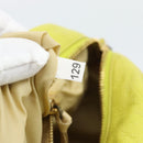 Miu Miu Shoulder Bag Leather LIme Green Gold Auth BA14150-12