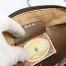 GUCCI GG Supreme Web Sherry Line Bag PVC Beige Gold 98 02 047 Auth BA14152-12