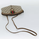 GUCCI GG Supreme Web Sherry Line Bag PVC Beige Gold 98 02 047 Auth BA14152-7
