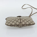 GUCCI GG Supreme Web Sherry Line Bag PVC Beige Gold 98 02 047 Auth BA14152-5