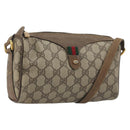 GUCCI GG Supreme Shoulder Bag PVC Leather Beige Gold Tone 89 02 018 Auth BA14153-1