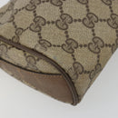 GUCCI GG Supreme Shoulder Bag PVC Leather Beige Gold Tone 89 02 018 Auth BA14153-11