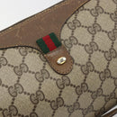 GUCCI GG Supreme Shoulder Bag PVC Leather Beige Gold Tone 89 02 018 Auth BA14153-14