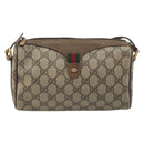 GUCCI GG Supreme Shoulder Bag PVC Leather Beige Gold Tone 89 02 018 Auth BA14153-2