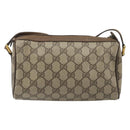 GUCCI GG Supreme Shoulder Bag PVC Leather Beige Gold Tone 89 02 018 Auth BA14153-3