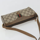 GUCCI GG Supreme Shoulder Bag PVC Leather Beige Gold Tone 89 02 018 Auth BA14153-6