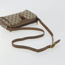GUCCI GG Supreme Shoulder Bag PVC Leather Beige Gold Tone 89 02 018 Auth BA14153-7