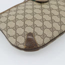 GUCCI GG Supreme Web Sherry Line Shoulder Bag PVC Beige Gold Auth BA14154-14