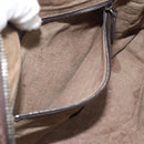 BOTTEGA VENETA INTRECCIATO Shoulder Bag Leather Brown Silver Auth BA14156-21