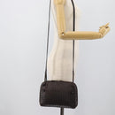 BOTTEGA VENETA INTRECCIATO Shoulder Bag Leather Brown Silver Auth BA14156-22