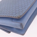 Salvatore Ferragamo Vala Chain Shoulder Bag Leather Blue Gold Auth BA14158-15