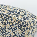 CELINE Boogie Bag Canvas Navy Gold Auth BA14159-9