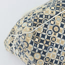 CELINE Boogie Bag Canvas Navy Gold Auth BA14159-16
