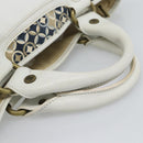 CELINE Boogie Bag Canvas Navy Gold Auth BA14159-7