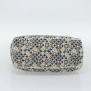 CELINE Boogie Bag Canvas Navy Gold Auth BA14159-5
