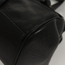 BALLY Hand Bag Leather Black Gold Auth BA1416-14