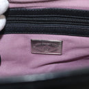 BALLY Hand Bag Leather Black Gold Auth BA1416-19