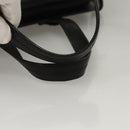 BALLY Hand Bag Leather Black Gold Auth BA1416-7