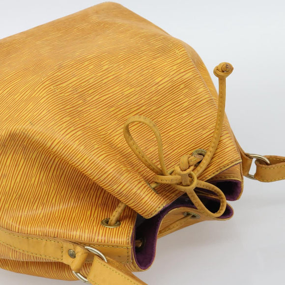 LOUIS VUITTON Epi Petit Noe Shoulder Bag Tassili Yellow M44109 LV Auth BA14160