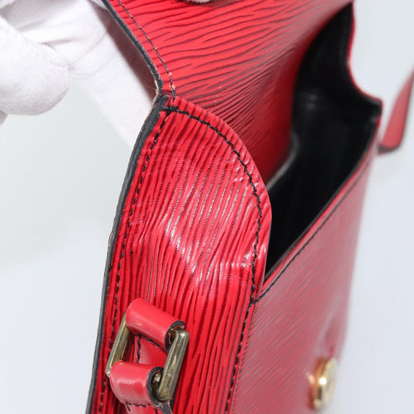 LOUIS VUITTON Epi Saint Cloud PM Shoulder Bag Red M52217 LV Auth BA14161