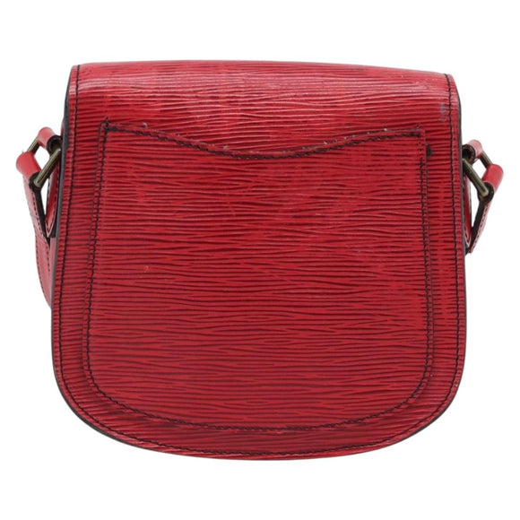 LOUIS VUITTON Epi Saint Cloud PM Shoulder Bag Red M52217 LV Auth BA14161