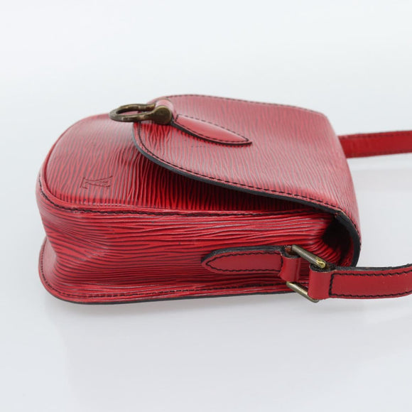LOUIS VUITTON Epi Saint Cloud PM Shoulder Bag Red M52217 LV Auth BA14161