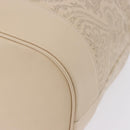 VALENTINO Drawstring Shoulder Bag Leather Ivory Auth BA14162V-14