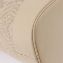 VALENTINO Drawstring Shoulder Bag Leather Ivory Auth BA14162V-15