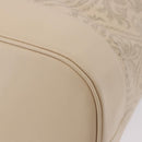 VALENTINO Drawstring Shoulder Bag Leather Ivory Auth BA14162V-16