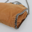 Stella MacCartney Chain Falabella Shoulder Bag Suede Brown Silver Auth BA14164A-9