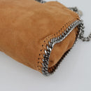 Stella MacCartney Chain Falabella Shoulder Bag Suede Brown Silver Auth BA14164A-17