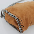 Stella MacCartney Chain Falabella Shoulder Bag Suede Brown Silver Auth BA14164A-18