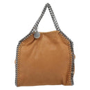 Stella MacCartney Chain Falabella Shoulder Bag Suede Brown Silver Auth BA14164A-13