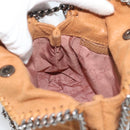 Stella MacCartney Chain Falabella Shoulder Bag Suede Brown Silver Auth BA14164A-22